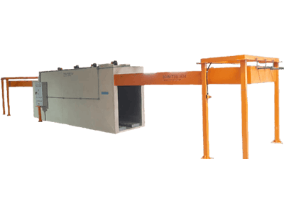 Transportador aéreo para pintura industrial